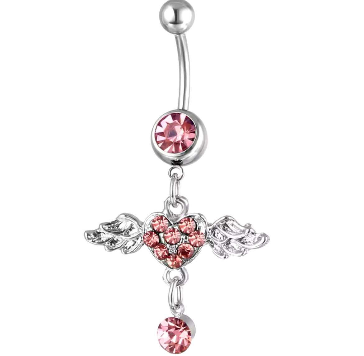 Pink Angel Belly Ring